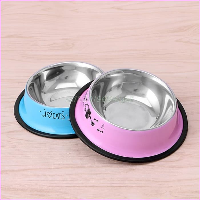 stainless steel cat food bowls