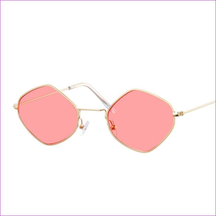 pink clear lens glasses