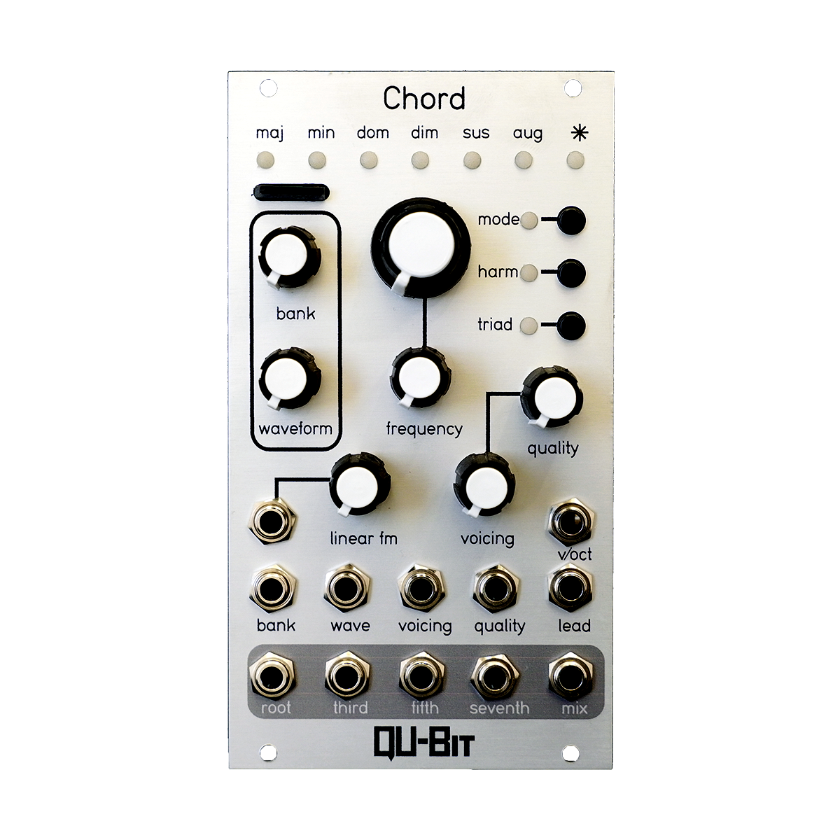 Qu位Electronix Chord v2（銀色）— Clockface Modular