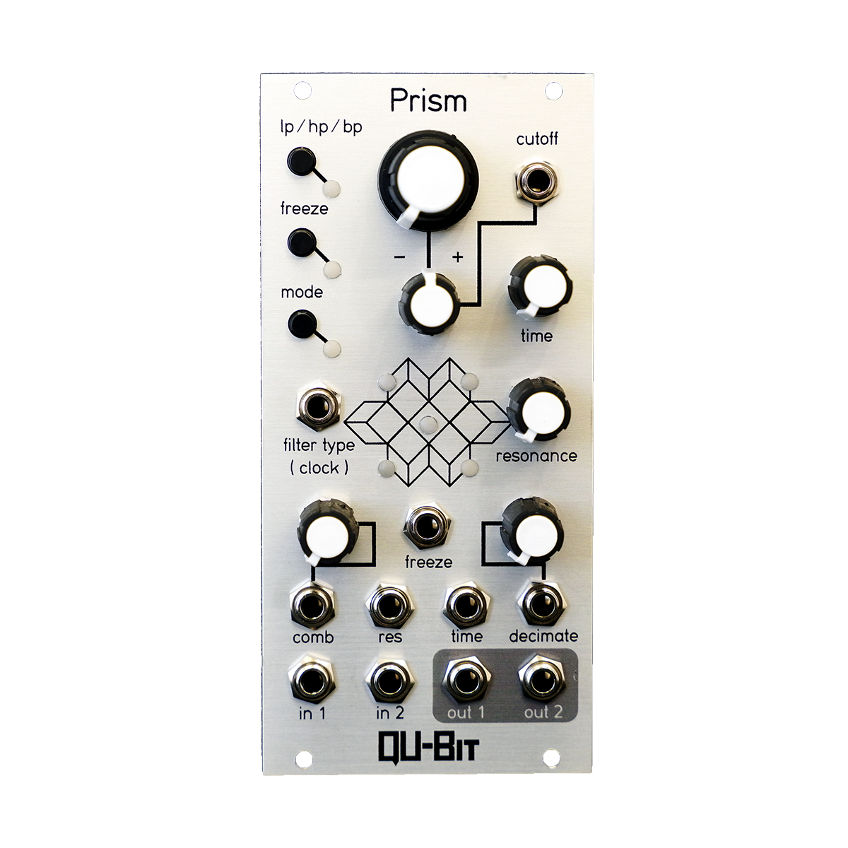 Qu-bit Electronix Prism (Silver) — Clockface Modular