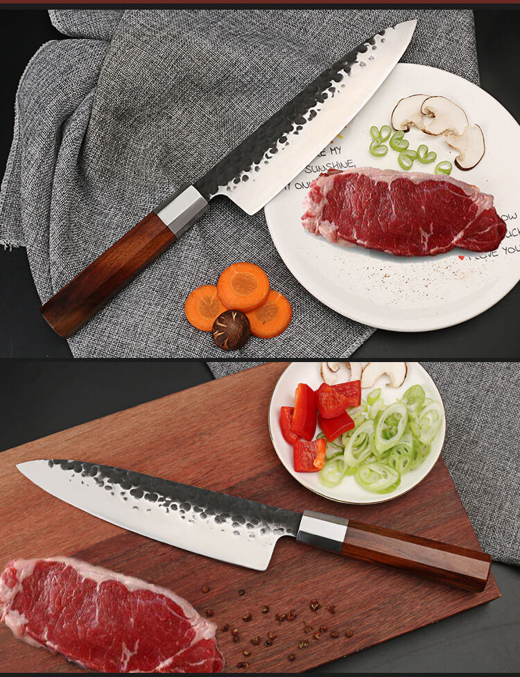 4-Piece Hand Forged Gyuto Japanese Chef's Knife