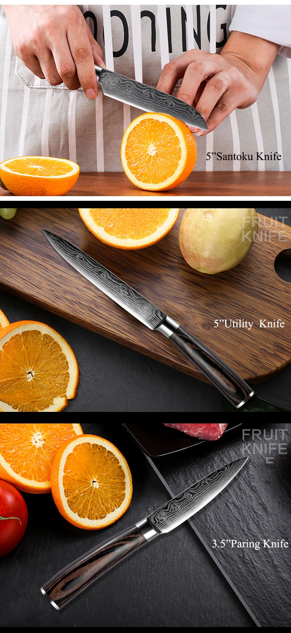 Handmade Japanese Chef Knives Set