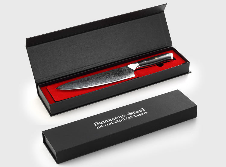 Handmade Damascus Chef Knife Gift Box