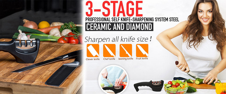 3 Stages knife sharpener