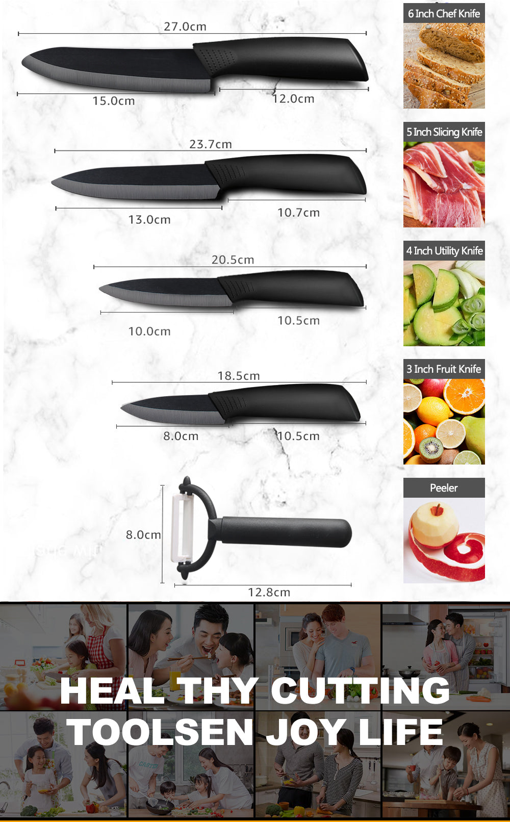 ceramic chef knife set