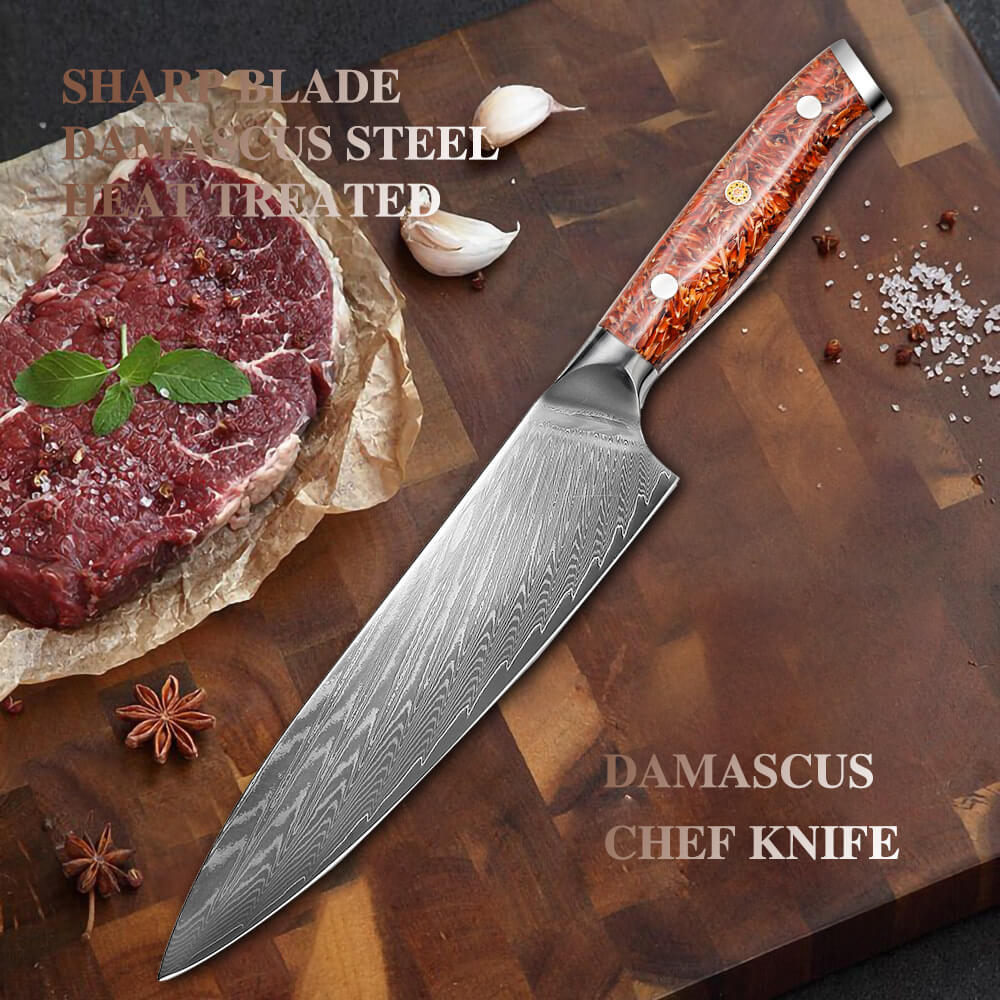 Damascus Blade Kitchen Knives