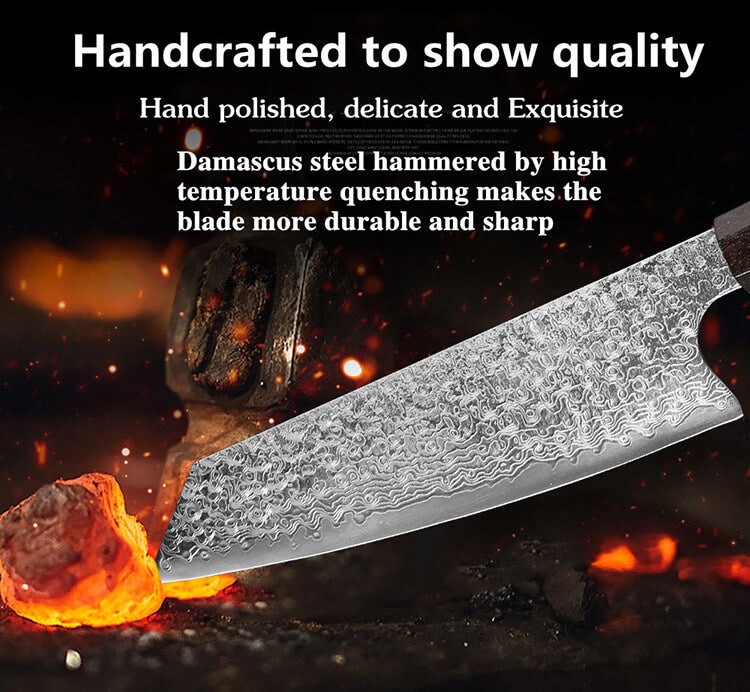 Handmade Damascus Kitchen Knife | Letcase Knives