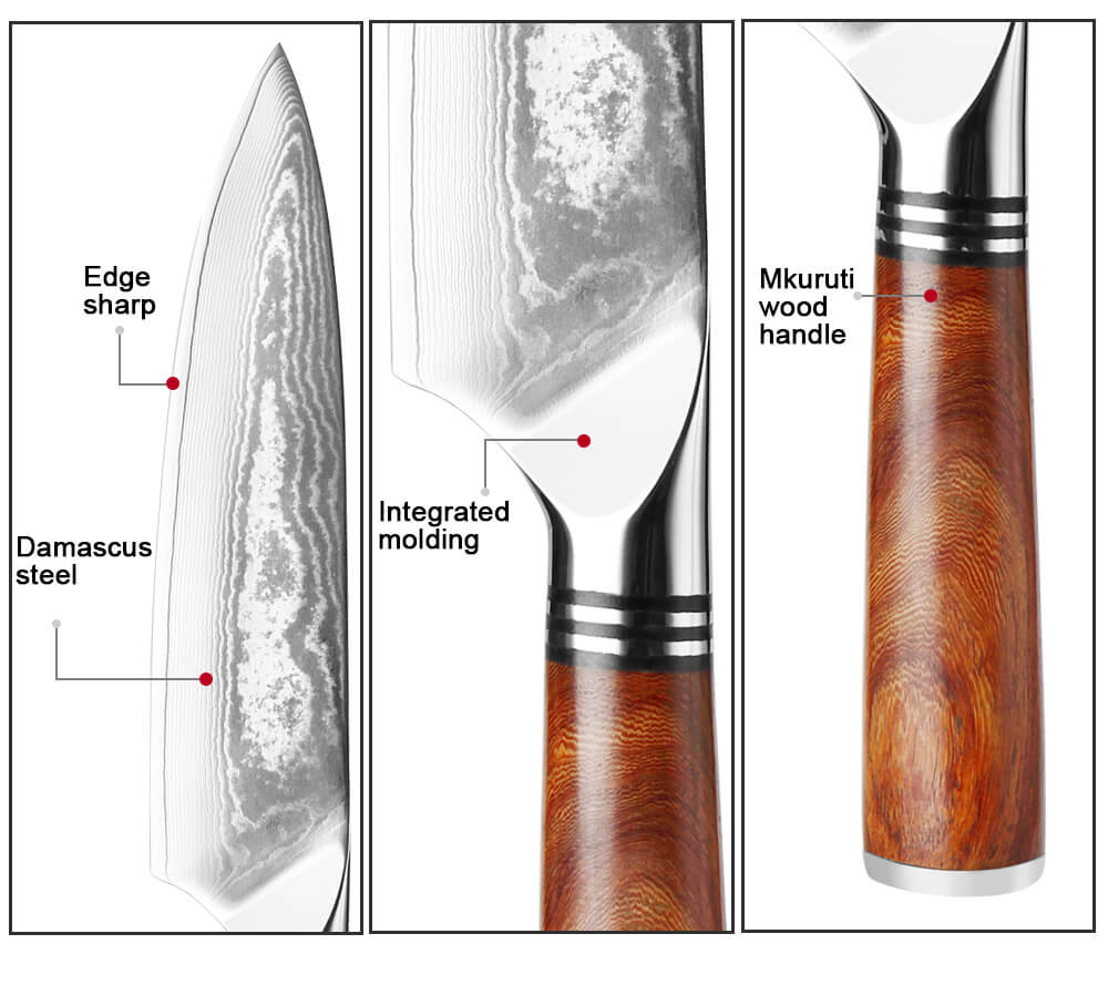 Japanese VG10 Damascus Chef Knife