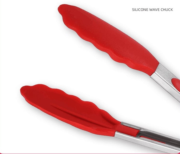 Silicone wave-shaped tongs