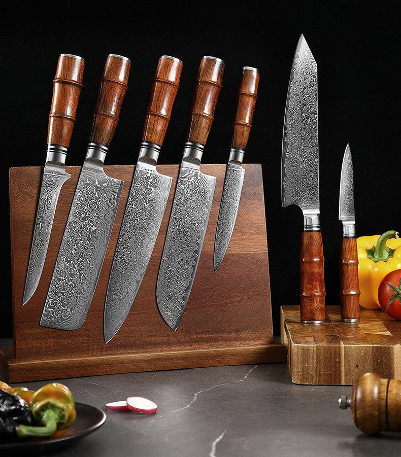 Complete Damascus Knife Set