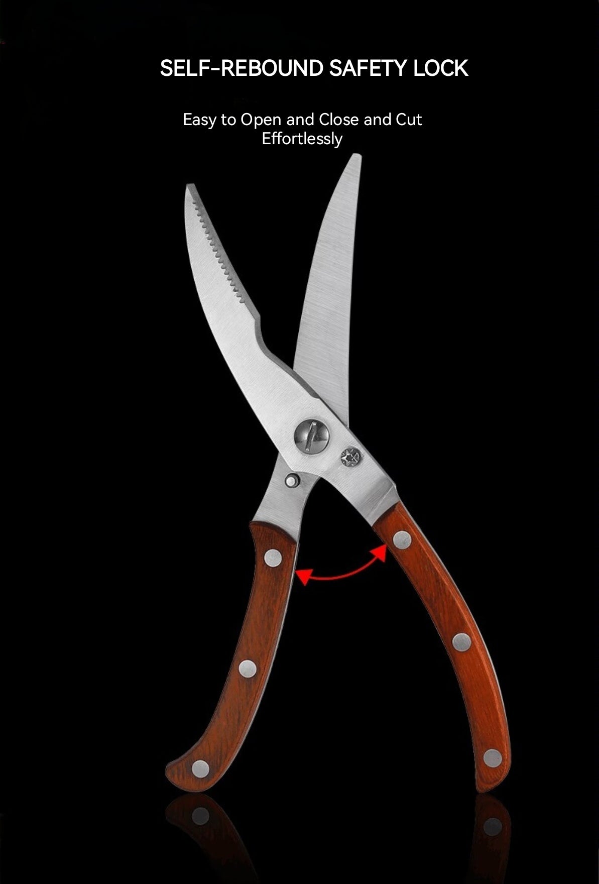 Much safer and effort-save kitchen shears