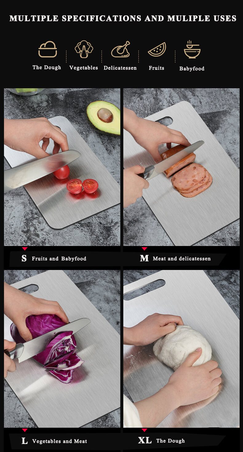 Stainless Steel Cutting Board Large Chopping Board