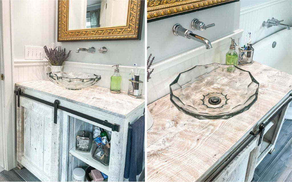 farmhouse style bathroom vanity