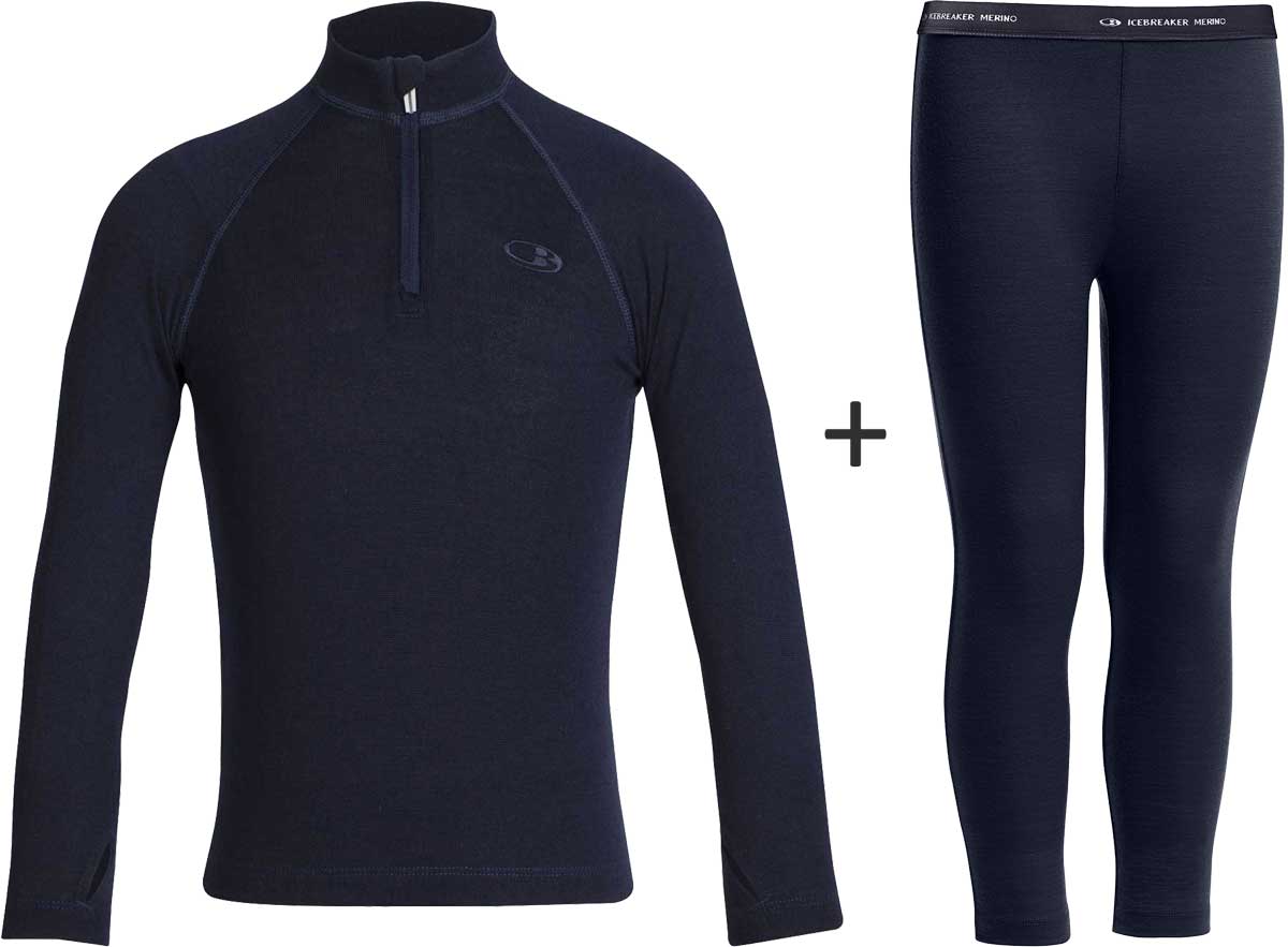 Kids' Icebreaker Merino 260 Tech Top + Leggings COMBO {IC-104499/104500}