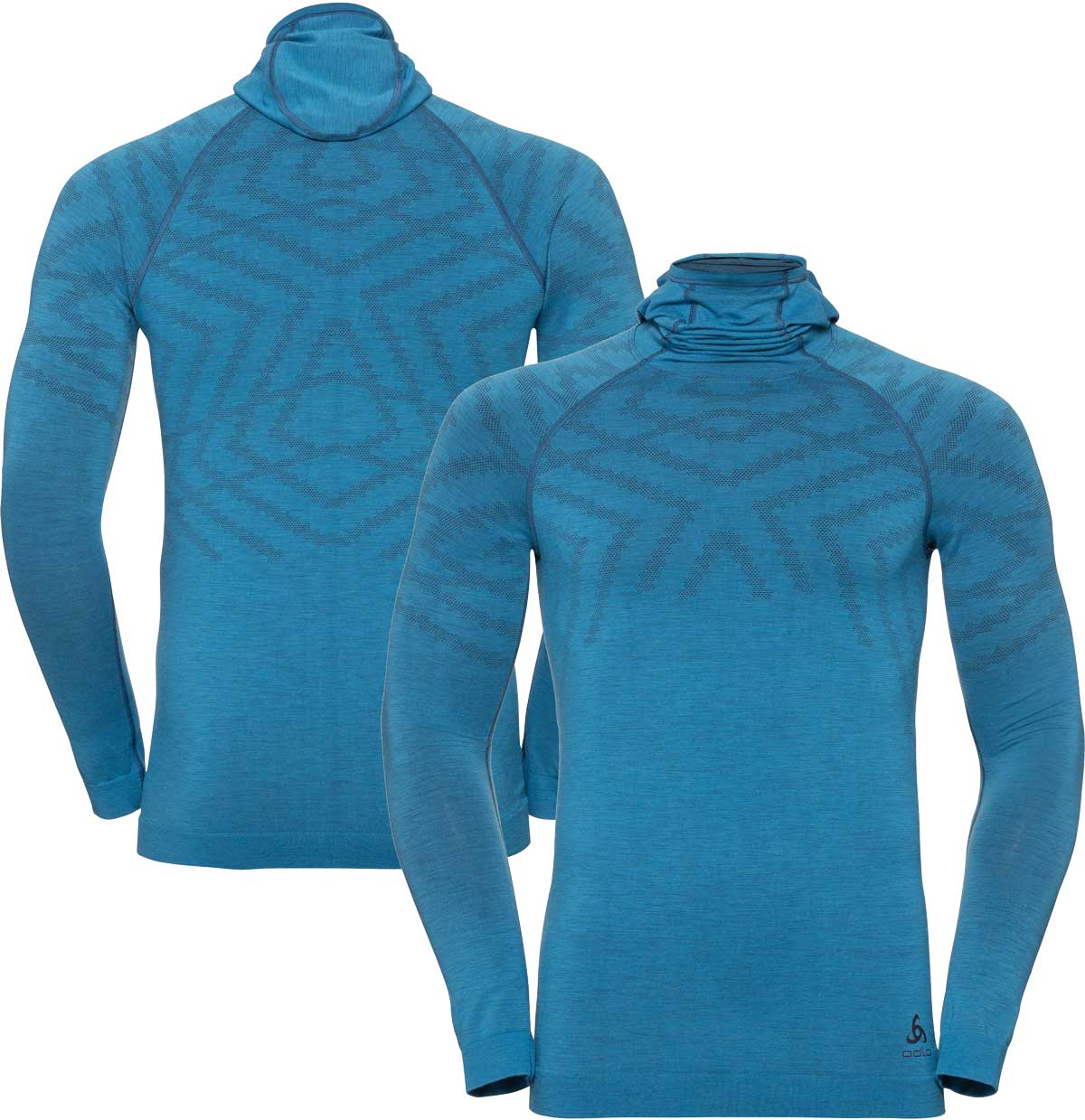 ODLO Men's Natural+ Kinship Extra Warm Merino Base Layer Top + Face Mask