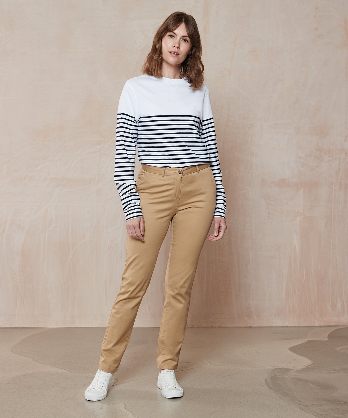 Women's Front Row Stretch Chino Trousers {FR622}