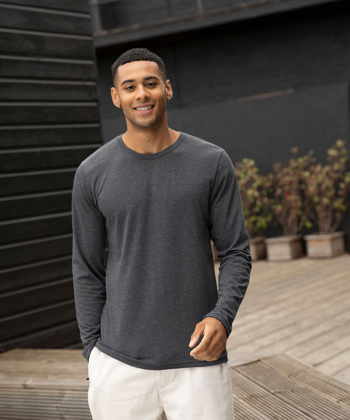 Men's AWD Triblend Long Sleeve Tee (R-JT002)