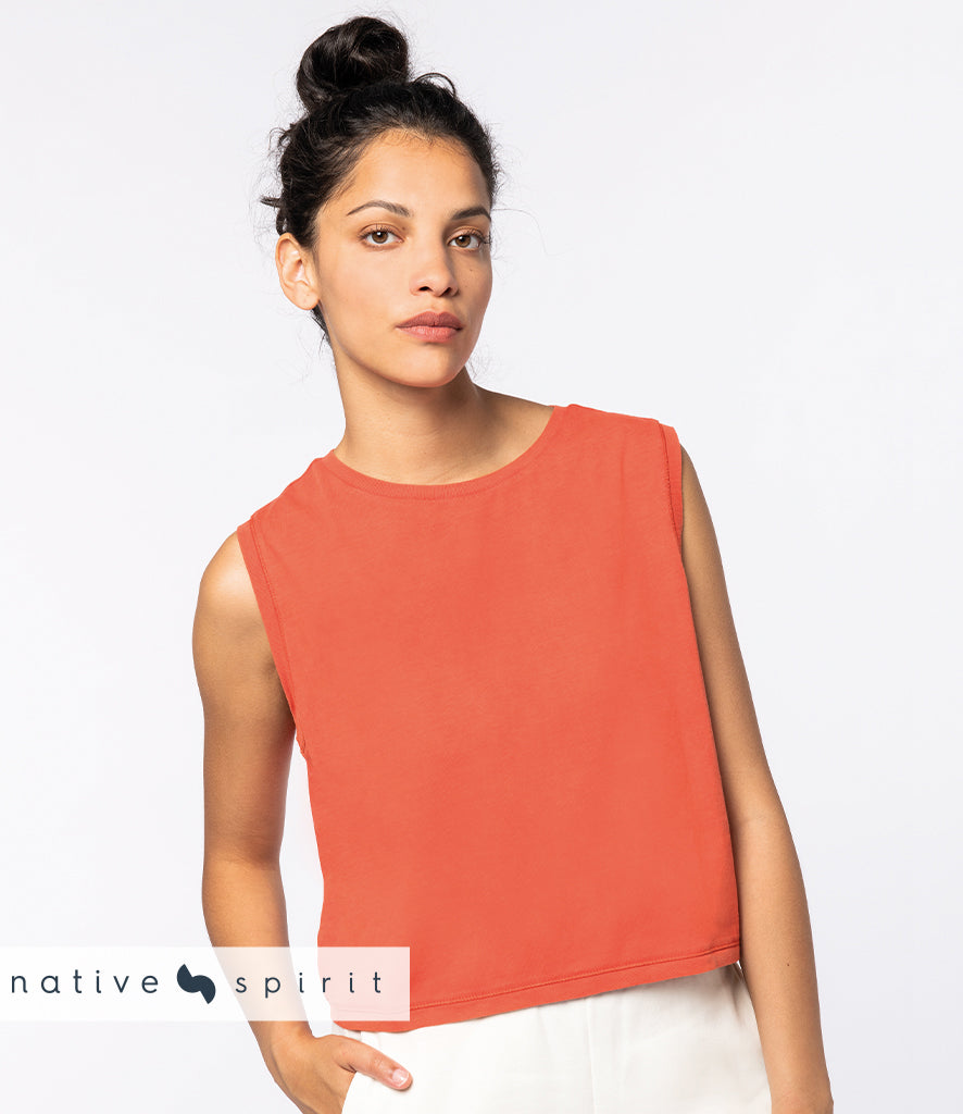 Native Spirit Ladies Cropped Organic Cotton Tank {NS342}