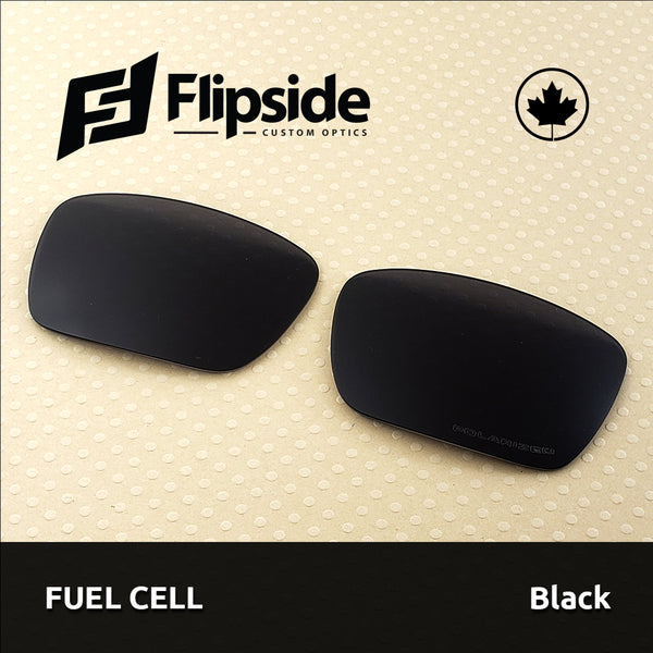 Premium Hydrophobic BLACK Polarized Replacement Lenses for Oakley FUEL CELL  Sunglasses – Flipside Optics