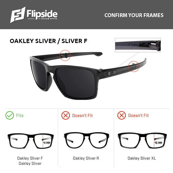 Premium Hydrophobic BLACK Polarized Replacement Lenses for Oakley SLIVER  Sunglasses – Flipside Optics