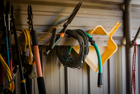 Yard tool storage