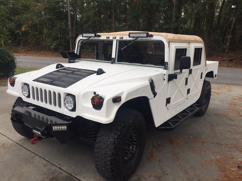 Hummer H2 coated fully white textured bed liner Durabak