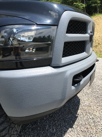 Textured Dark Grey Durabak Grill Bumper Dodge Ram Bed Liner coating