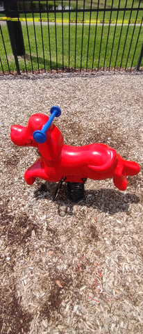 Durabak coated ride-on playground bouncer animal
