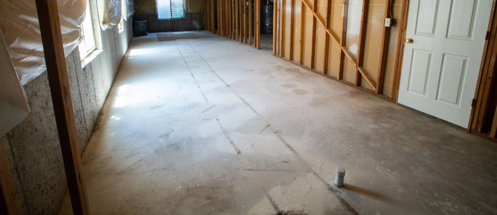 wooden, under construction basement