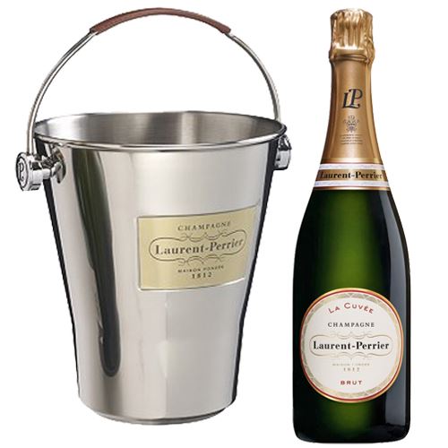 Laurent Perrier La Cuvee Brut Champagne 75cl with LP Ice Bucket 12% ABV