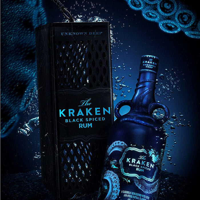 Kraken Black Spiced Rum Limited Edition Deep Sea Bioluminescence 70cl ...