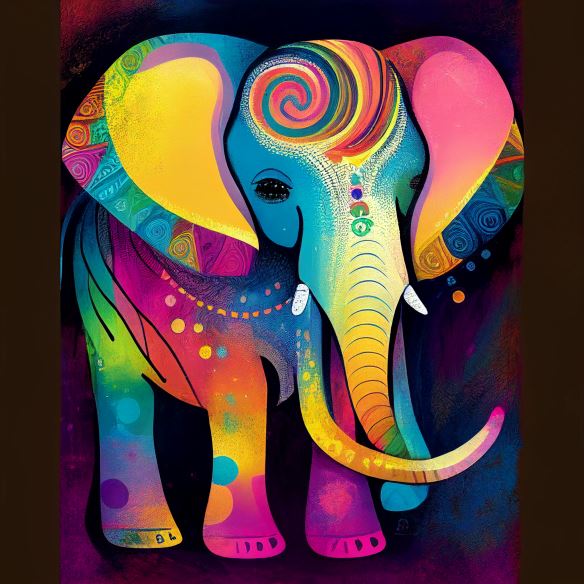 Elephant Dreaming Big - Paint by Diamonds – All Diamond Painting