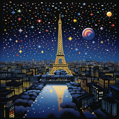 Paris Starry Night – Diamond Painting