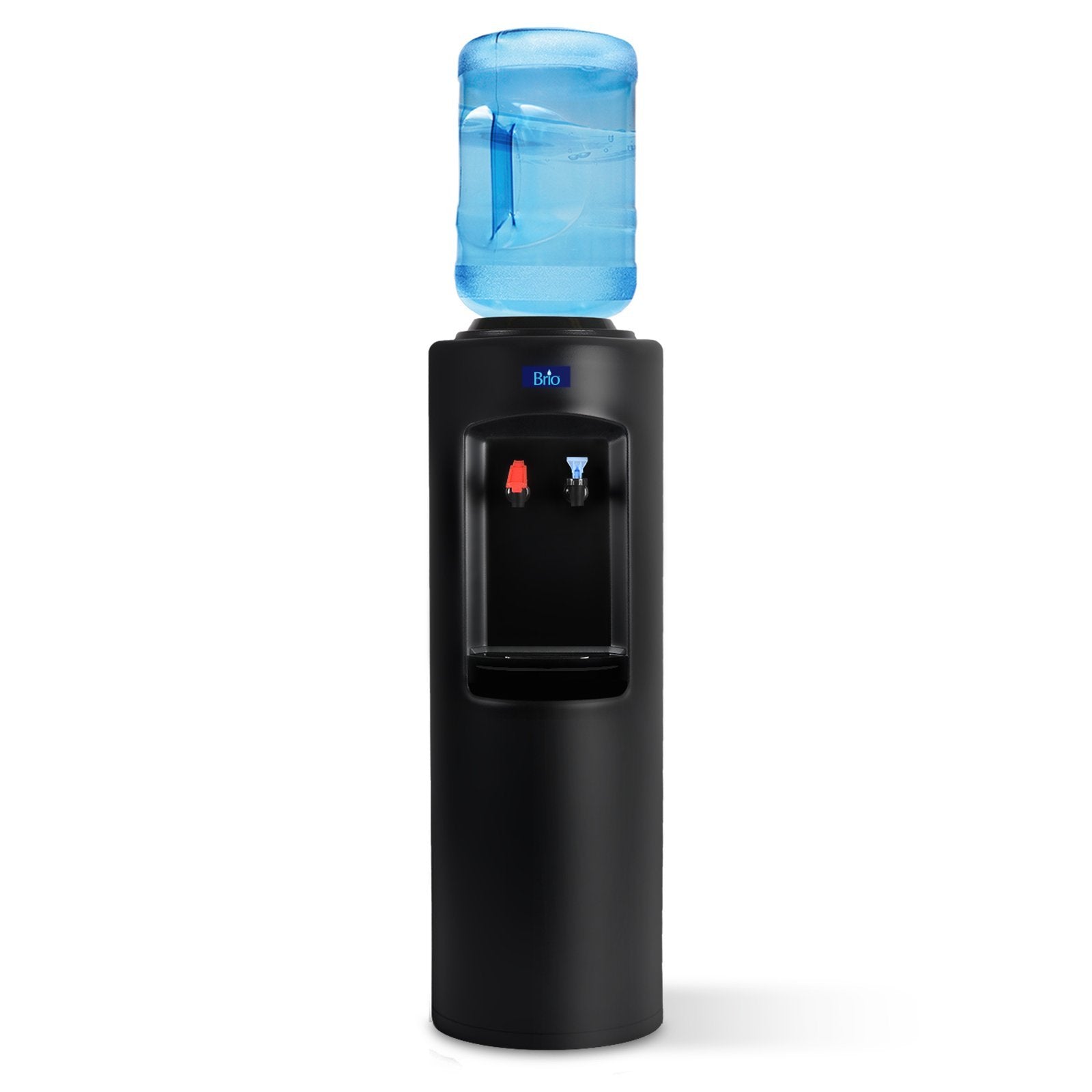 Hot and Cold Water Dispenser Cooler Top Load, Black, Brio Essential - organize.com product image