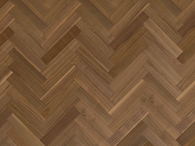 Natural Rift Sawn And Quarter Sawn Walnut Hard Herringbone Parquet