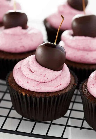 Simple Yet Sophisticated Classy Cupcake Ideas for Adults - Chocolate Cherry Cupcake