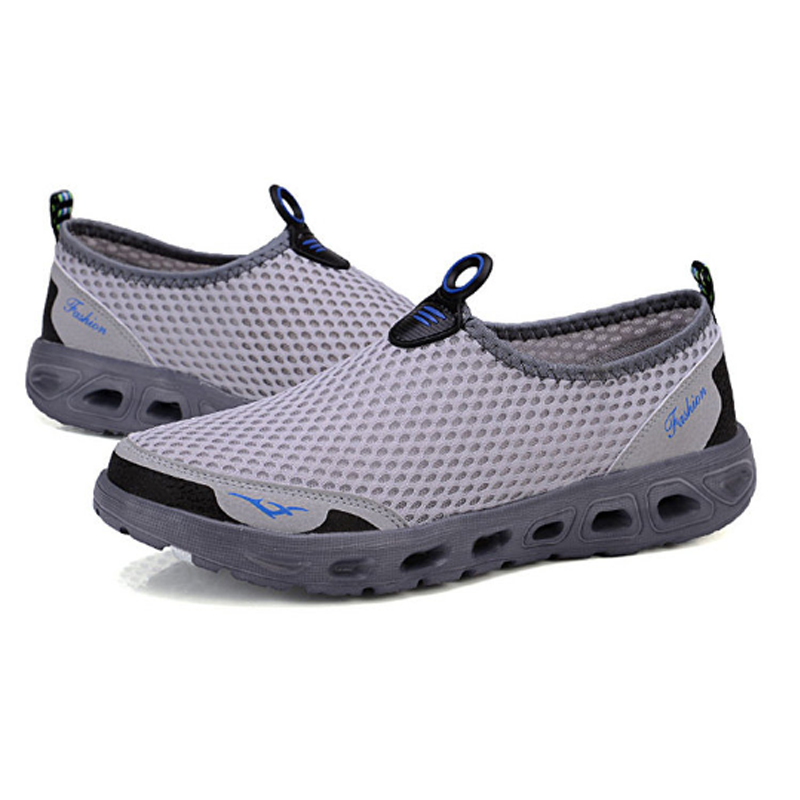 large size men honeycomb mesh quick drying upstream shoes casual beach shoes