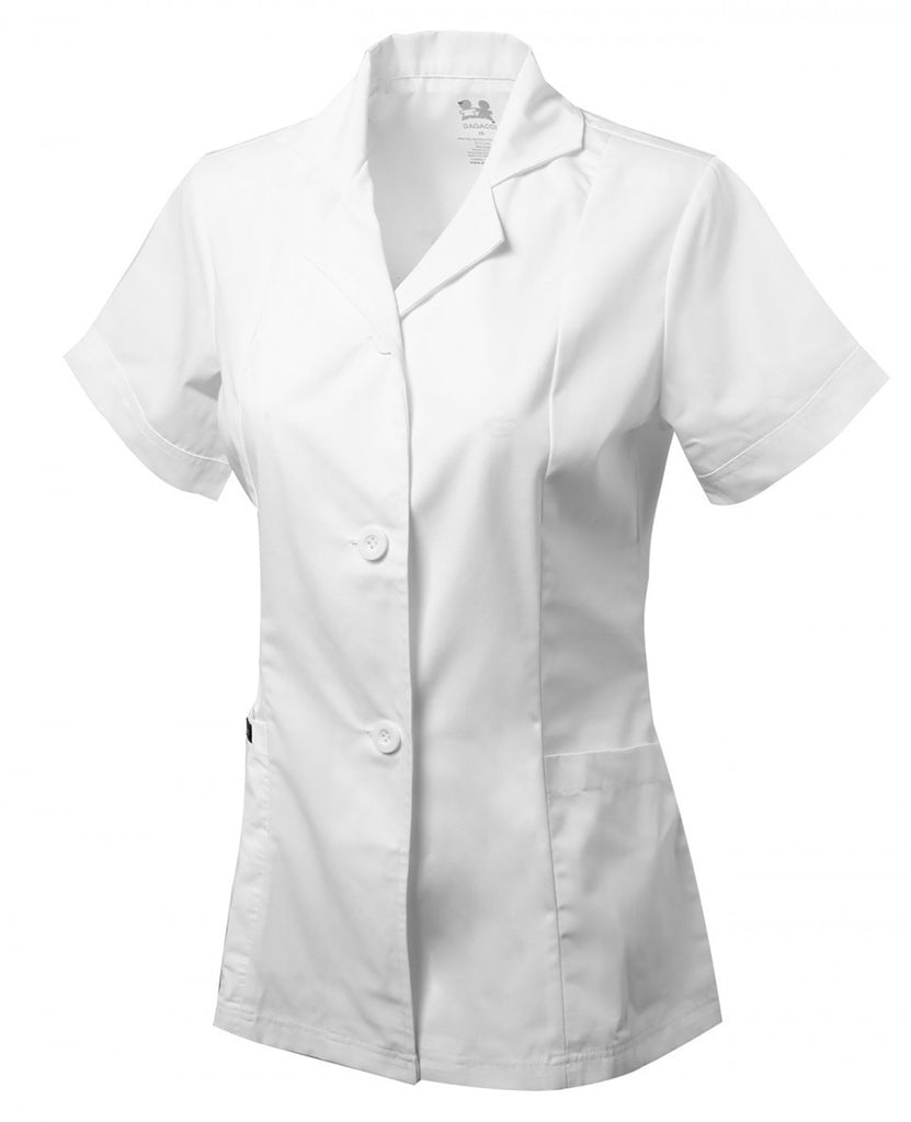 WOMEN'S SHORT SLEEVE LAB COAT – DAGACCI