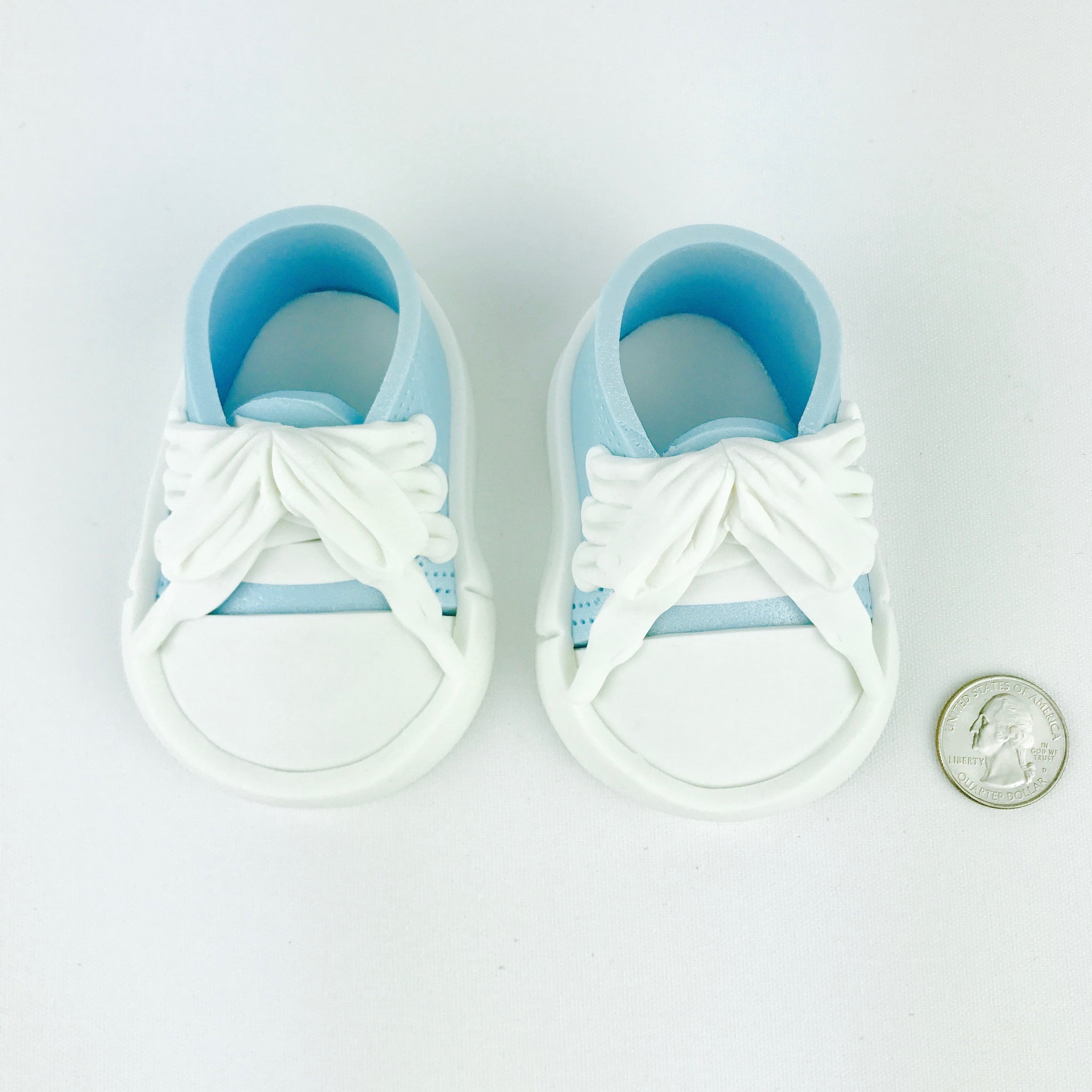 teal baby shoes