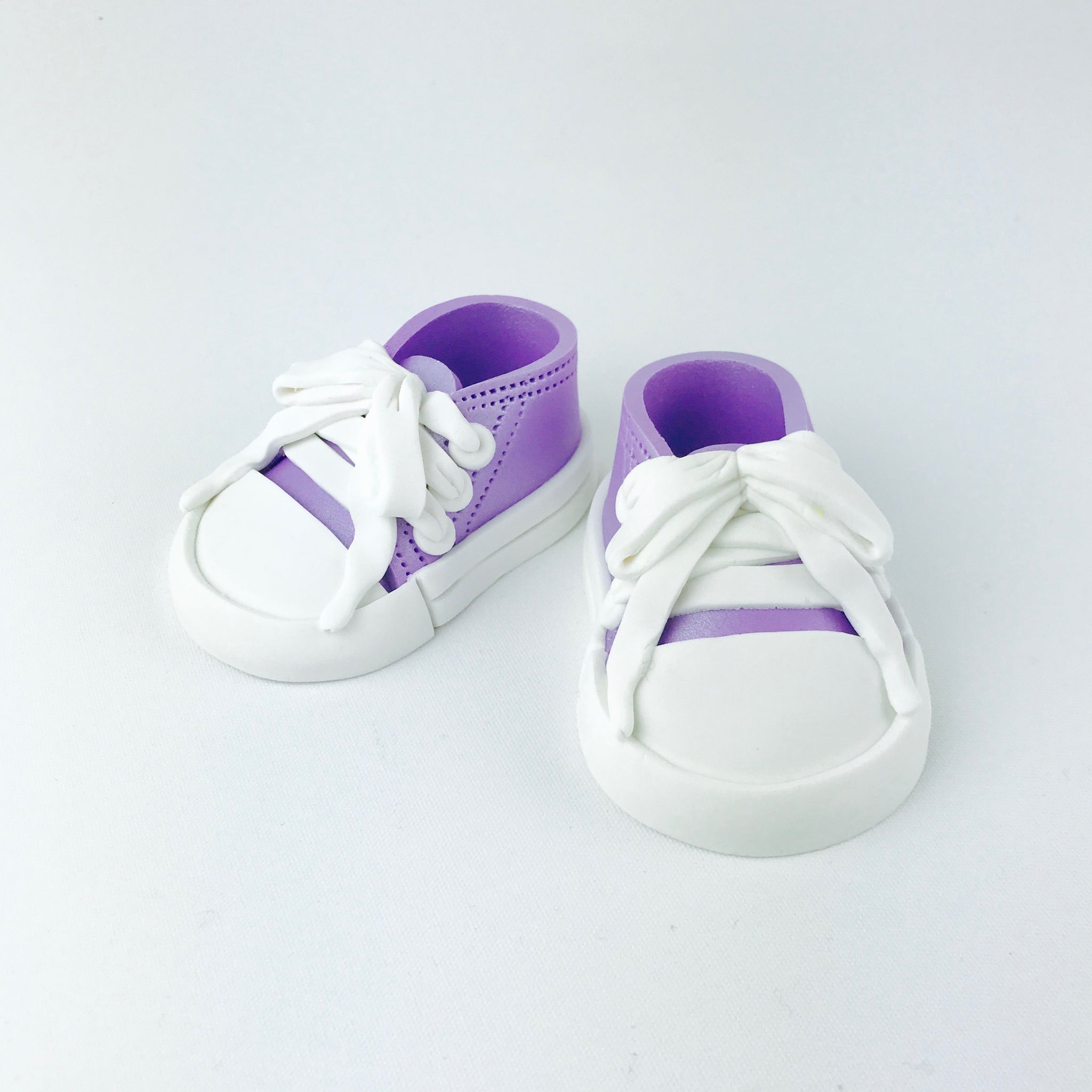 Baby Shoes Cake Topper in Lilac - Ships 