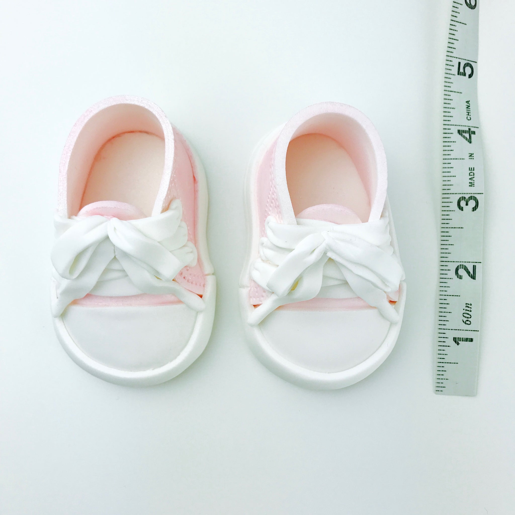 Baby Shoes Cake Topper in Pink - Ships 