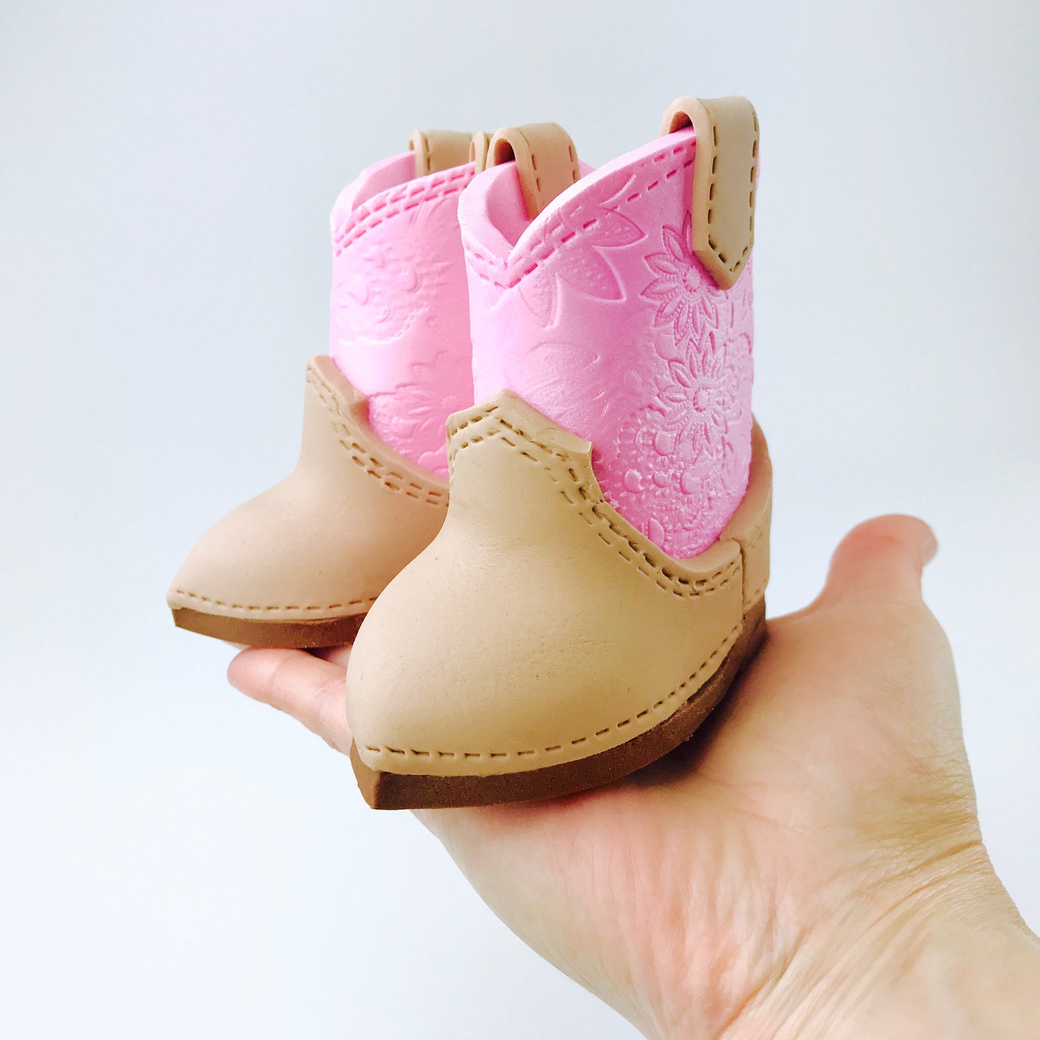 baby pink cowboy boots