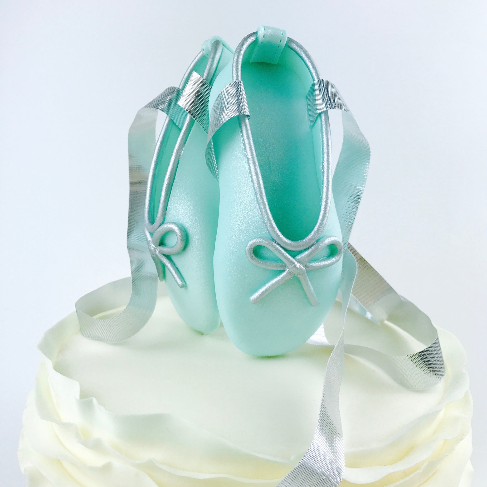 teal ballerina shoes