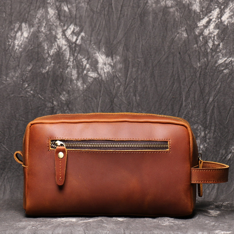 Personalized Groomsmen Gift, Cusotm Leather Toiletry Bag, Leather