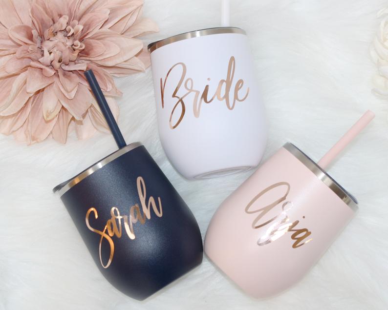 Bridesmaid Tumbler Set of 10 