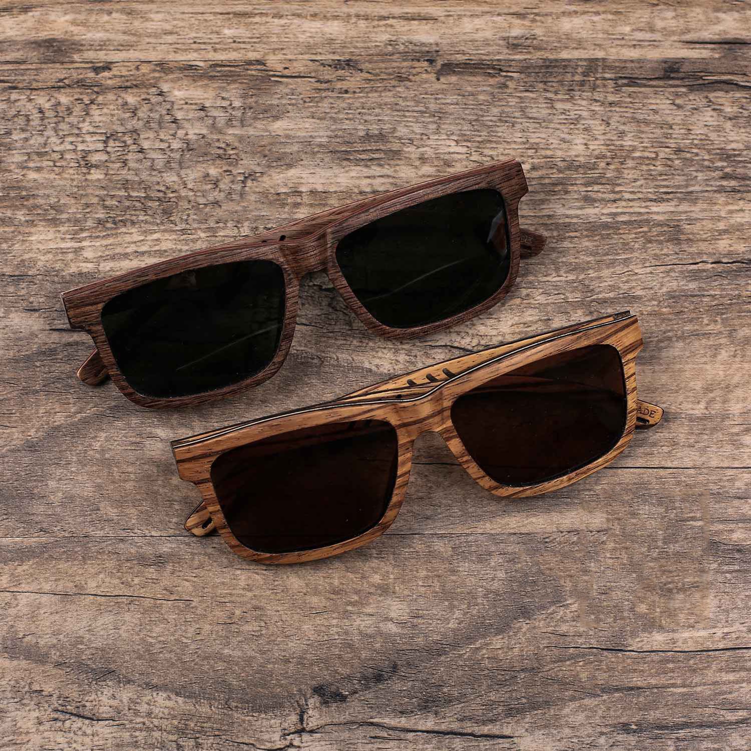 Polarized Wood Sunglasses Women Men, 60% OFF