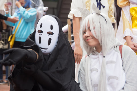 Two cosplayers