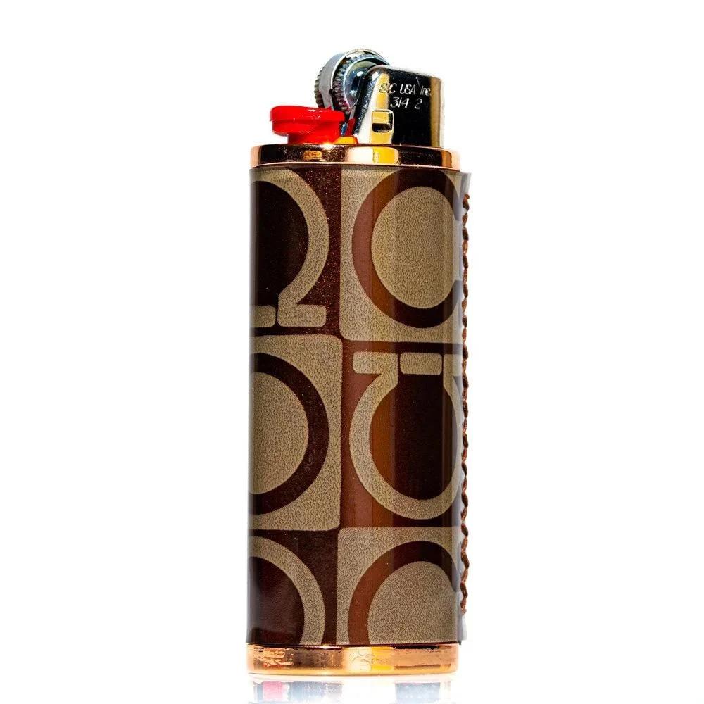 Made By Nola - Salvatore Ferragamo Monogram Copper Bic Lighter Sleeve –  Stoked CT