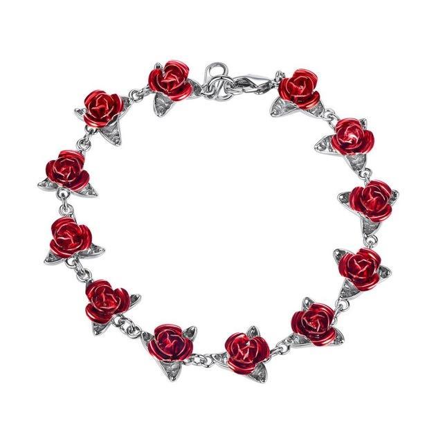 Rode Rozen Armband - Perfect geschenk - Indigo Markt