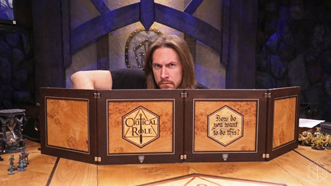 Some nerd and his fancy DM screen.